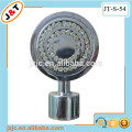 new design in USA stainless steel adjustable curtain rod with diamond curtain finials